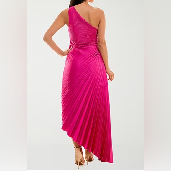 Premier Amour Satin Womens Sleeveless High-Low Shift Dress New Size 16 - Picture 3 of 5
